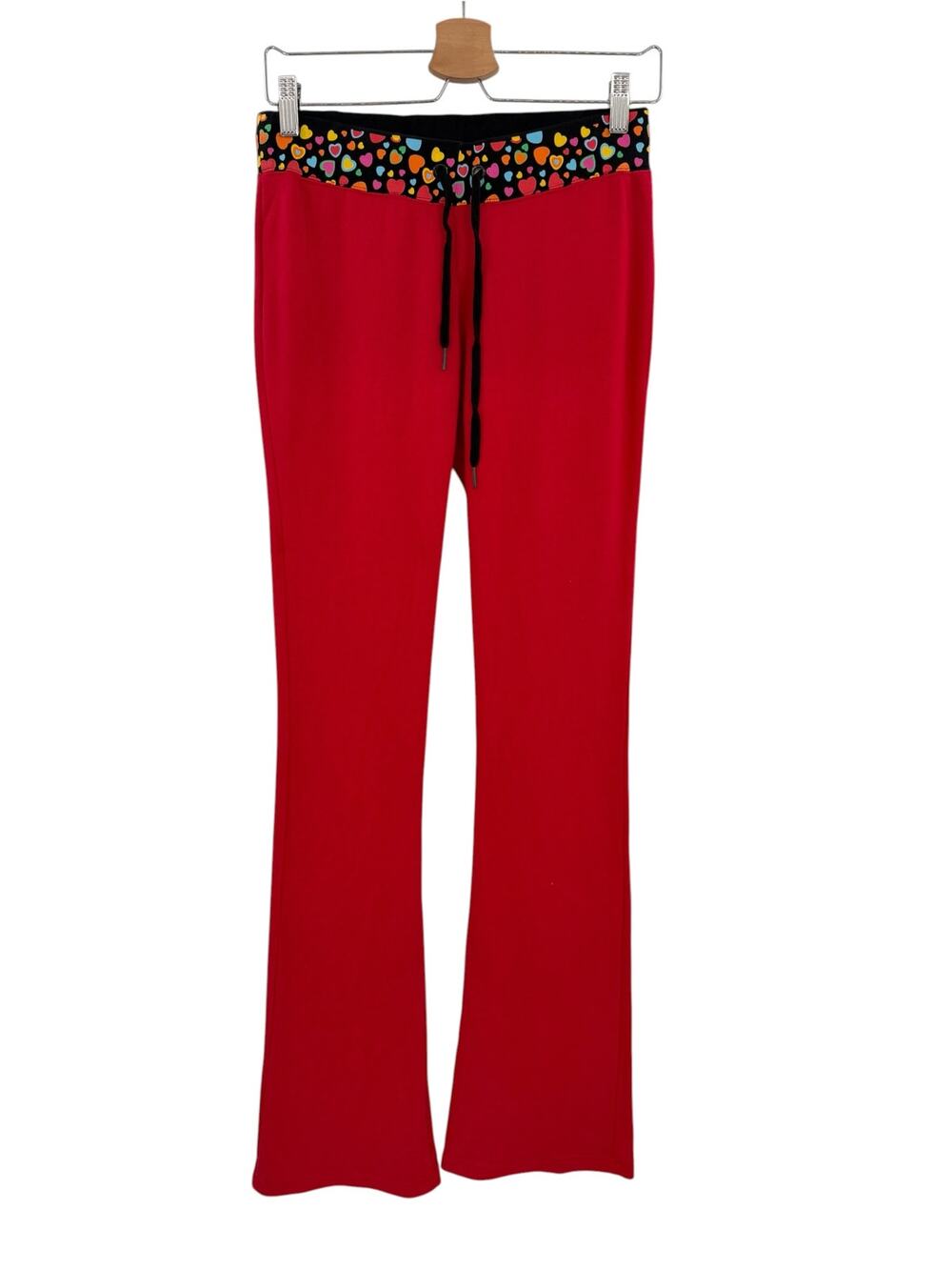 Vintage Y2K Paul Frank Julius & Friends Heart Flare Sweatpants Red Size XS